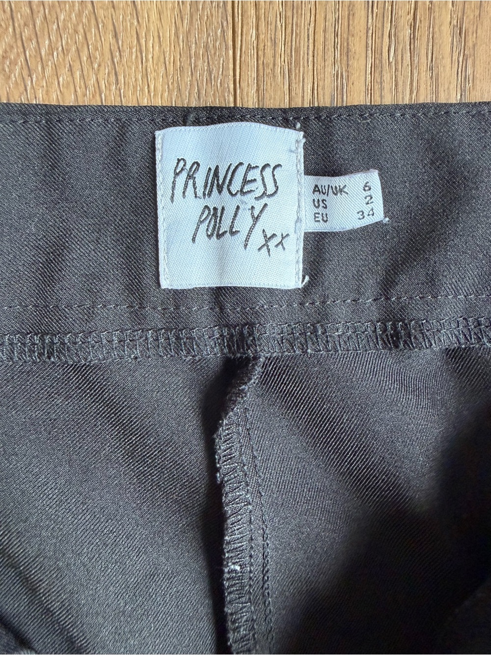 Princess Polly Black High-Waist Trousers - Picture 3 of 3